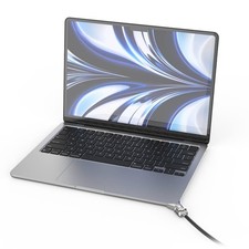 Compulocks Ledge Lock Adapter for MacBook Air 13" M2-M5 with Keyed Lock Silver