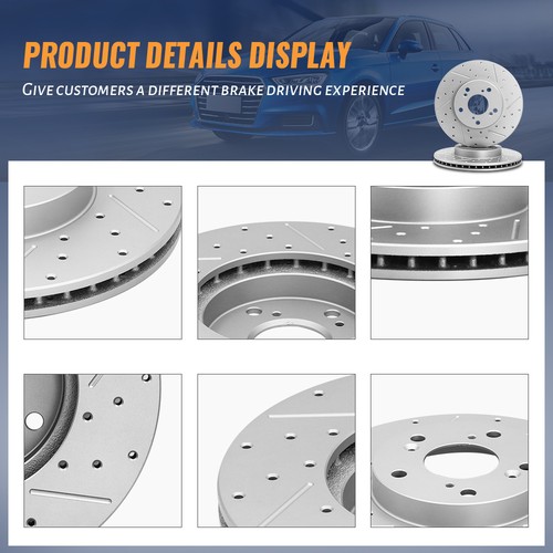 Front Rear Brake Rotors And Ceramic Pads for 2015-2020 Chevy Colorado GMC Canyon - Foto 6 di 6