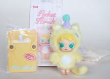 Pop Mart Baby Molly Pocket Friends Enjoy The Sunshine Yellow Cat Plush Pendant