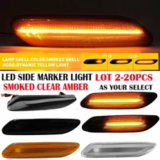 2-20X Smoked AMBER LED Side Lights Marker For 2011 12-2016 Cooper MINI R60 R61 E