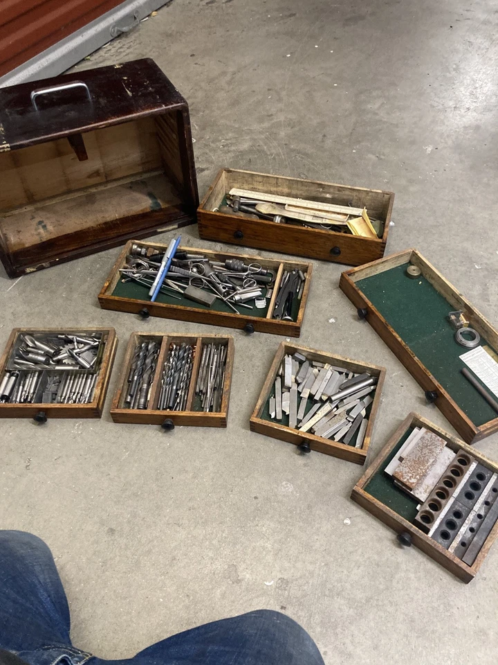 Vintage Moore & Wright Engineers  Toolbox With Tools - Image 3 of 4