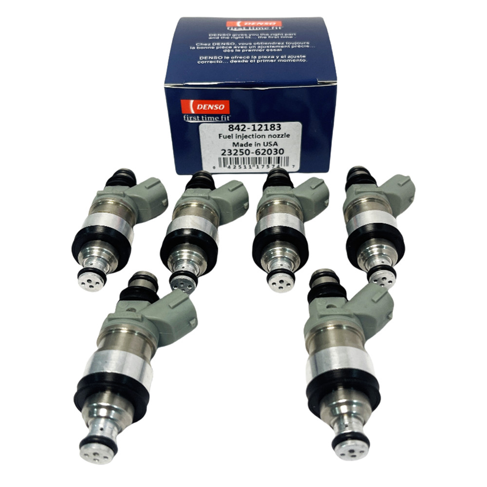 6PCS Denso Fuel Injectors for Toyota Tacoma 4Runner T100 3.4L V6 23250-62030