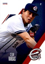 2018 Syracuse Chiefs Choice #27 Cesar Vargas Puebla Mexico MX Baseball Car