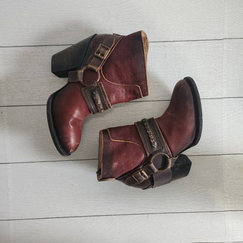Freebird By Steven El Paso Boot Womens Size 9 Rust Red Distressed Boho Ankle