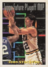 1994 Topps Basketball Card #201 John Stockton Utah Jazz Future Playoff MVP