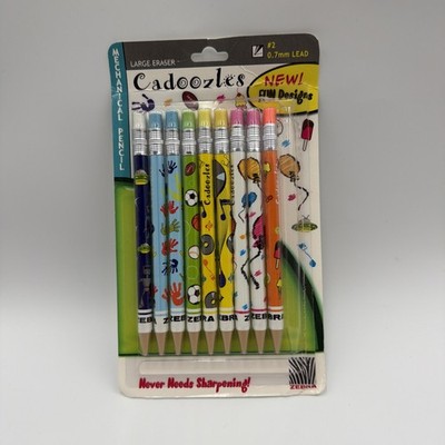 Zebra Cadoozles Mechanical Pencil Set of 9 pcs 0.7mm Lead Fun Designs