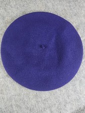 Vintage Purple Beret Wool Basque Czech Republic