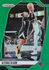 2024 Panini Prizm WNBA Green Prizm REFRACTOR #101 ALYSHA CLARK
