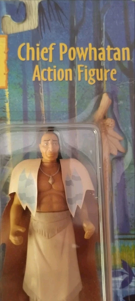 Disney Pocahontas Chief Powhatan Action Figure Mattel 1995 Vintage - Imagen 4 de 4