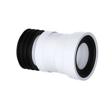 200–350 mm Mini Straight Flexible WC Connector Toilet Waste Pipe