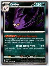 Crobat 051/086 Holo ME04: Chaos Rising NM Pokemon TCG