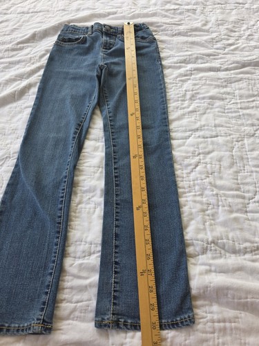Levi's girls denim jeans size 8 with adjustable waist flap pockets - Picture 2 of 12
