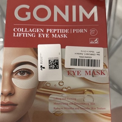 GONIM Collagen Peptide PDRN Eye Mask Lifting Firming 0.35oz x4 Pairs White
