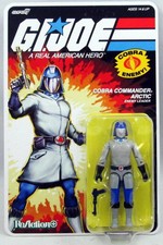 G.I.Joe - ReAction  Super7 Figure - Cobra Commander  Arctic   Sunbow cartoon