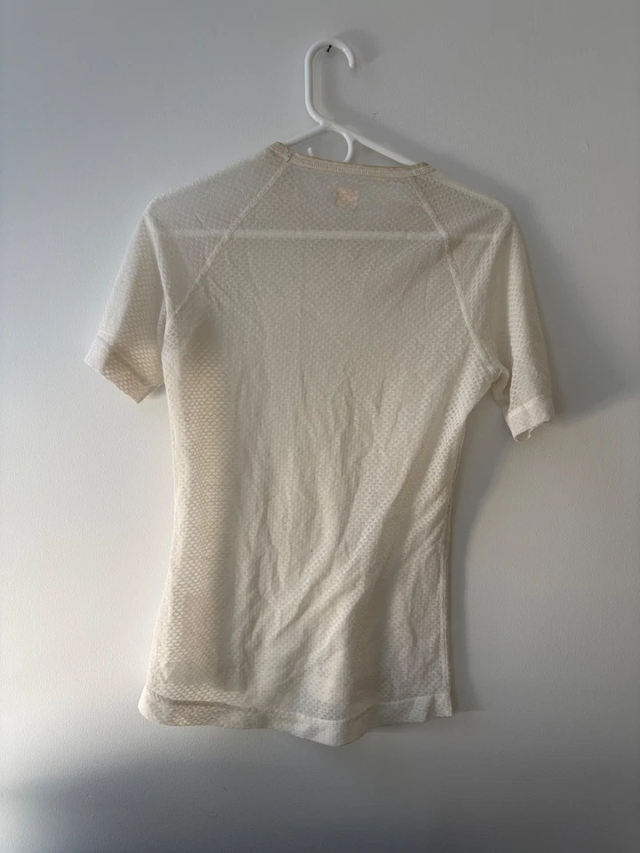 Capa Base Crema Manga Corta 100% Merino Rapha Para Hombre, Usada - Talla Pequeña Foto 3 de 3