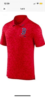 NEW Nike Men's MLB Next Level Red Soxs Polo Size S F22