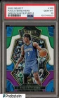 2022 Panini Select Green White Purple Prizm #169 Paolo Banchero RC Rookie PSA 10