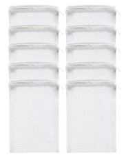 10 Pcs Aquarium Filter Media Bags Reusable Mesh 6x4 Inch Accessories Maintenance