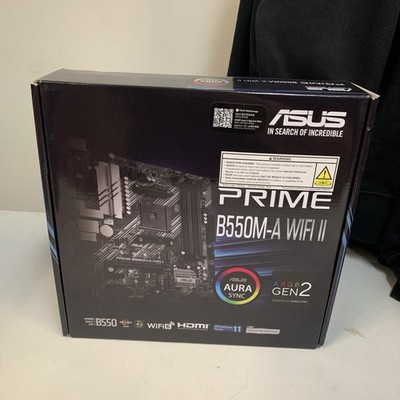 ASUS Prime B550M-A Wifi II WiFi II Micro Atx Motherboard AMD AM4 - New & Sealed