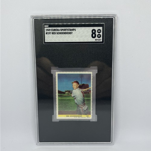 1949 Eureka Sportstamps #197 Red Schoendienst SGC 8