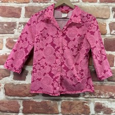 Vintage Esprit Top Womens Medium Pink Floral ...