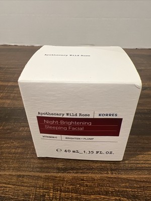 Korres Wild Rose Vitamin C Brightening Sleeping Facial Night Sauvage New In Box