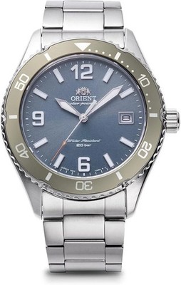 Orient Mako RN-WJ0002L Solar Men Watch Blue Dial Stainless Steel Japan