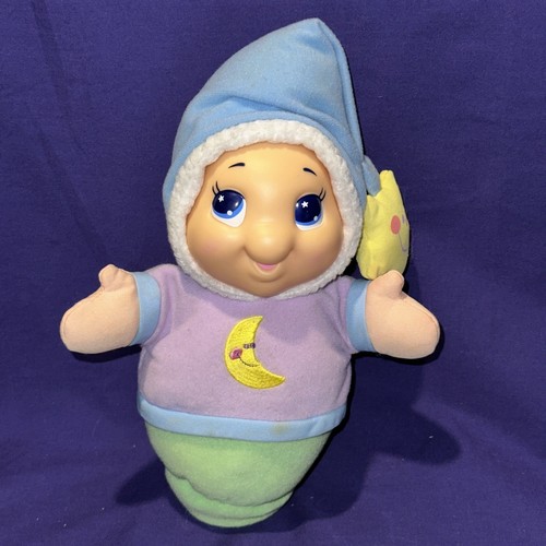 Vintage Gloworm Musical Light Up Baby Doll Glow Worm Works Playskool Hasbro