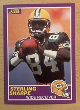 Sterling Sharpe 1989 Score Supplemental Rookie Card #333S, MINT, Centered