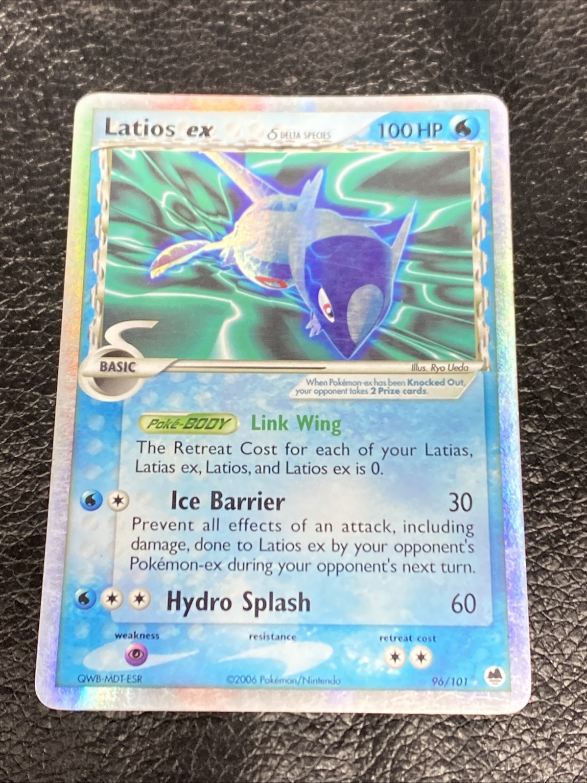 B6 Latios EX 96/101 EX Dragon Frontiers Delta Species Holo Rare Pokemon Card LP