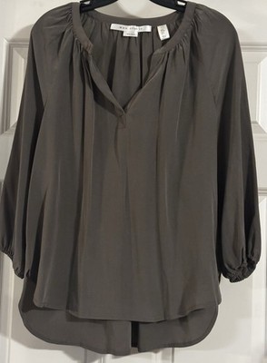 Max Studio Vintage Silk Quiet Luxury Old Money Scandi Minimal Relaxed Size S