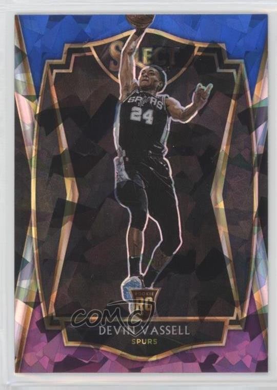 2020 Select Blue White Purple Cracked Ice Prizm Devin Vassell #179 Rookie RC s9z