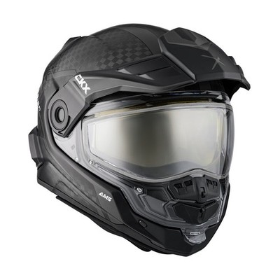 CKX Matte Gray Black Mission AMS Carbon Fury Snow Helmet Dual Lens Shield 515495