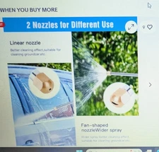 High Pressure Power Washer Water Spray Gun Nozzle Wand Attachment Garden Hose