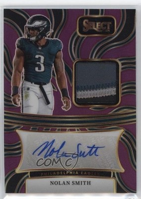 2024 Panini Select Signature Memorabilia Purple Prizm /49 Nolan Smith Auto rf2