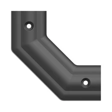 B&B Molders 201-023-00030 Bottom Corner Cover 3 58/" x 135 Degree Black