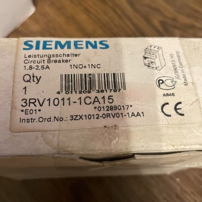 SIEMENS 3RV1011-1CA15 Leistungsschalter -  NEU/OVP  worldwide shipping 