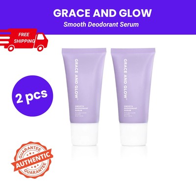 2 pcs Grace and Glow Smooth Deodorant Serum Roll On for Brightening