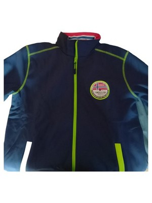 Nebulus Softshelljacke Herren Blau Gr. 48/M Outdoor Freizeit Sportlich Logo