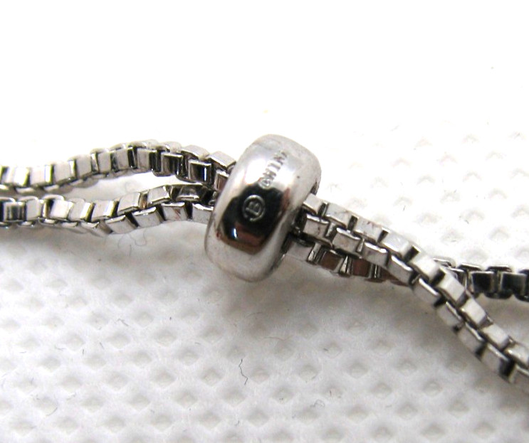 Fine Silver Plate Simulated Ruby & CZ Hearts Brac… - image 4