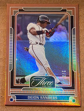 2025 Panini Three and Two #135 Deion Sanders Bases Loaded Parallel 2/3 Made