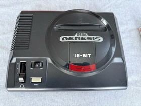 Sega Genesis Model 1 w/2 Controllers, Madden 95 CIB & NHL 93. Tested & Working