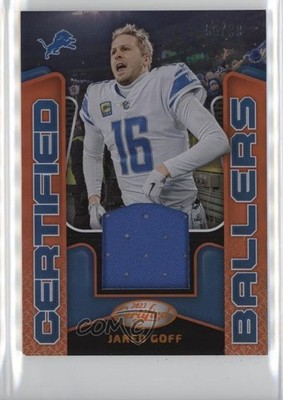 2023 Certified Ballers Mirror Orange /99 Jared Goff #CBM-15 11xt