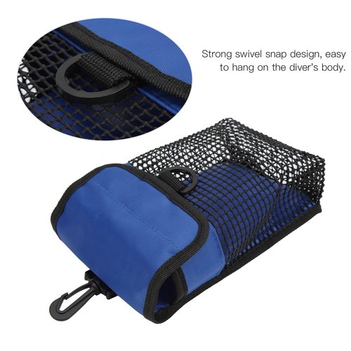 (Blue)21x14cm Portable Diving Mesh Gear Bag With Hang Buckle EJ - Bild 2 von 22