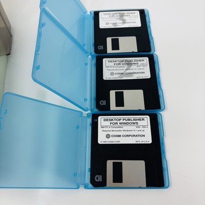 Desktop Publisher For Windows IBM Pc Win 550-2 Cosmi Corp 3.5'' Floppy Disks x 3