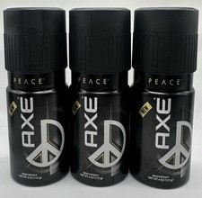 Lot Of 3 Axe Twist It Peace Deodorant Body Spray 4.0 oz Rare Discontinued 