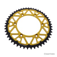 Kettenrad Teilung 520 ZäHne 49 Alu-Twinstar Kettenrad Hinten Gold JTX808.49GLD