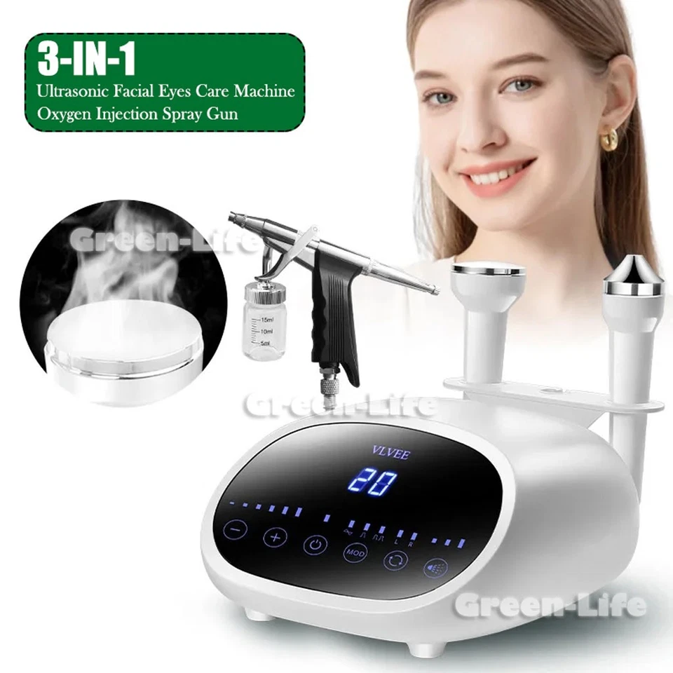 Facial Eyes Care Cleaning Water Oxygen Injection Spray Skin Rejuvenation Machine - Image 2 of 4
