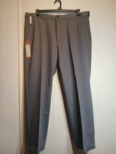 Haggar DRESS PANTS Men  s est. 1926 Gray Classic Fit Work To Weekend