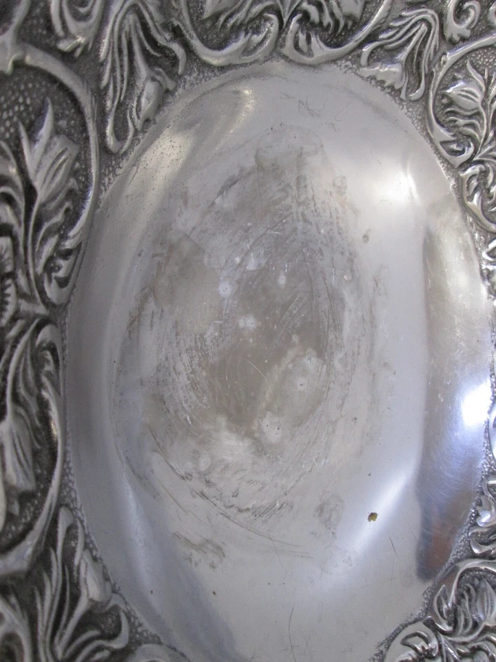 Bandeja redonda Wilton Pewter GRANDE 12" EE. UU. Foto 2 de 4